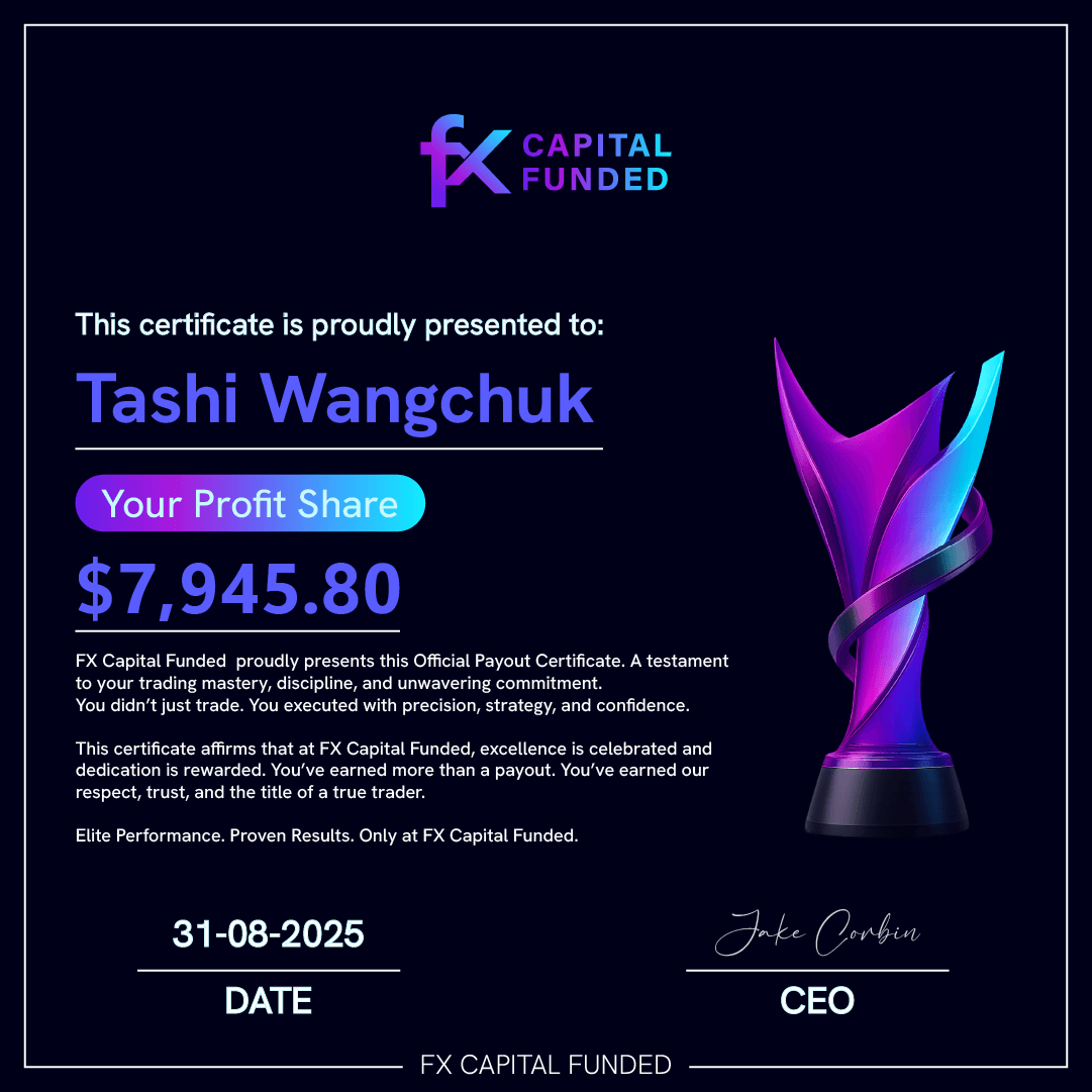 Fx Capital Funded Payout Certificate - $7,945